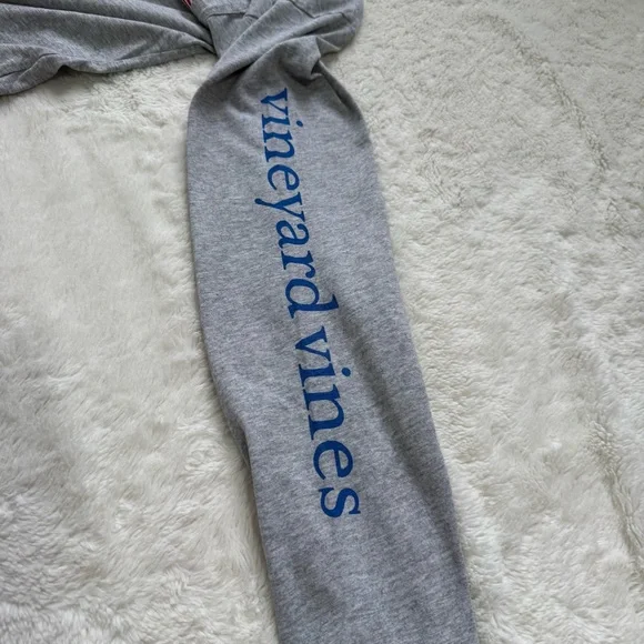 Vineyard Vines Long Sleeve Pocket Tee Men's Small Gray Flag Lacrosse Americana‎ - Picture 10 of 12